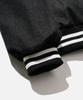 Vastic Leather Collar Denim Varsity Jacket_Black