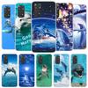 Niedliche Delfin-Handyhülle mit Ozeanmotiv für Xiaomi Redmi Note 15 14 13 12 11 10 Pro Plus 14S 12S 11S 11T 11E 10S (weiche Hülle)