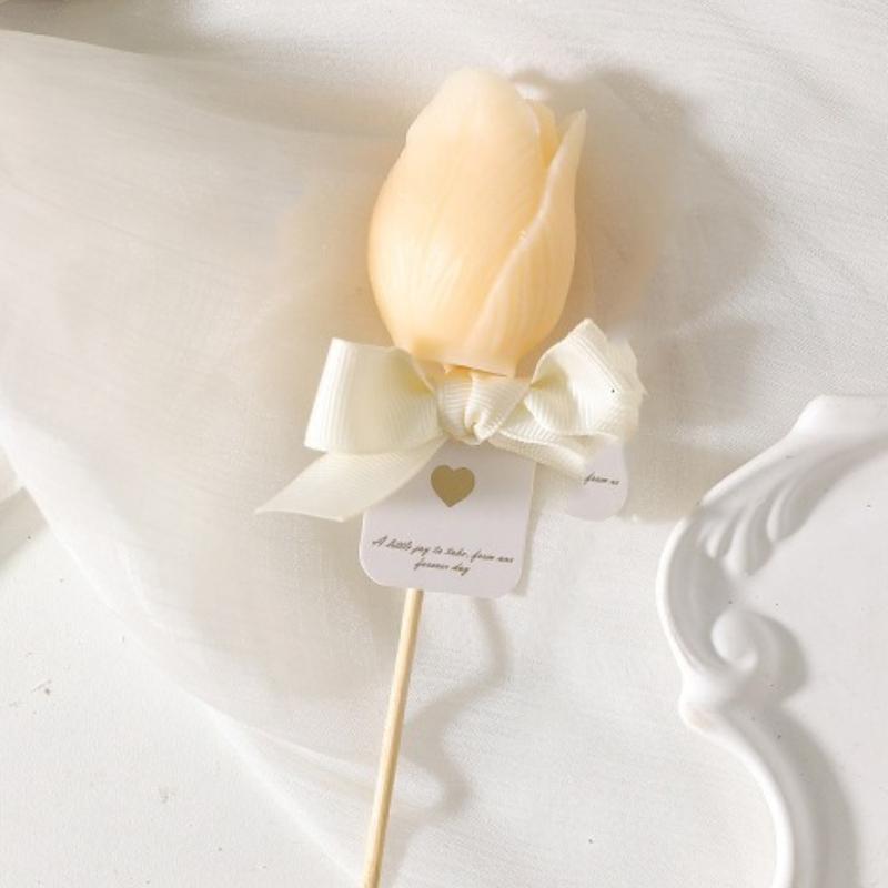 1pc Tulip Flower Bouquet Candle Romantic Scented Candle Mother s Day Valentine s Day Gift Candle Set Home Festival Party Decor