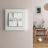 3 sady Průhledné štítky na vypínače Samolepicí štítky na vypínače Odolné pro domácí osvětlení, ventilátory, topení