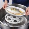 Thickened Stainless Steel Steaming Grid Round Folding Steamed Egg Rack  Steaming Eggs