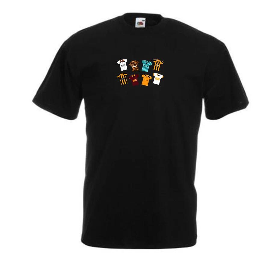 Hull City Retro Kits Black T-Shirt Adult tshirt Great Gift Classic Kits XL