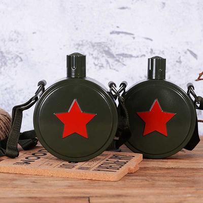 560ml/800ml 304 Edelstahl Flachmann Weinflasche Wasserflasche Camping Fahrrad Kessel mit Riemen