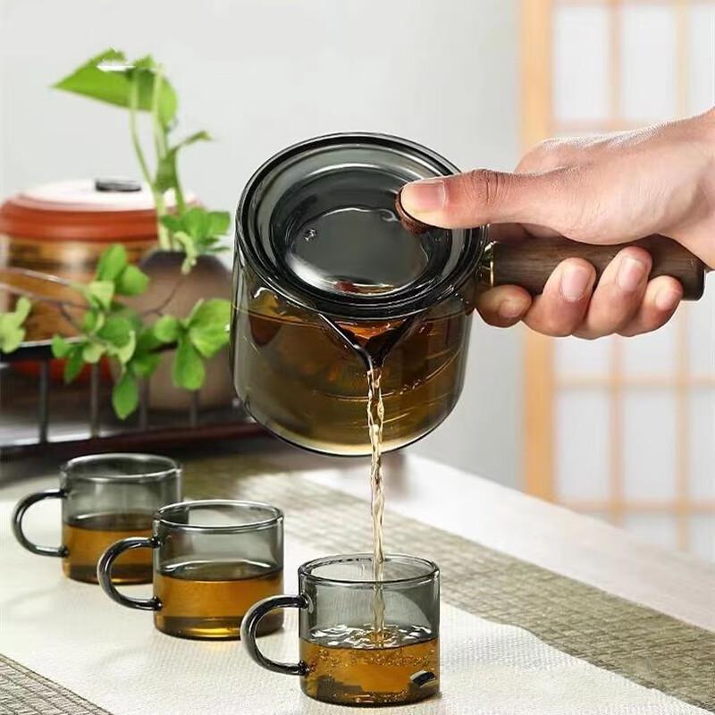 Shangqi Glass Side-Handle Teapot Set