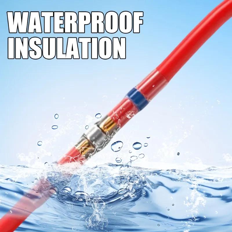 Car Insulated Terminal Electrical Wire Solder Seal Lug Terminals Shrink Butt Connectors Waterproof Heat Connector 50/100PCS/Set