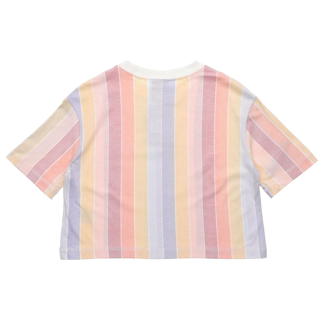 Nike Sportswear Color Block Striped Short Sleeve T-Shirt Women Tops Multicolor CJ2503-100