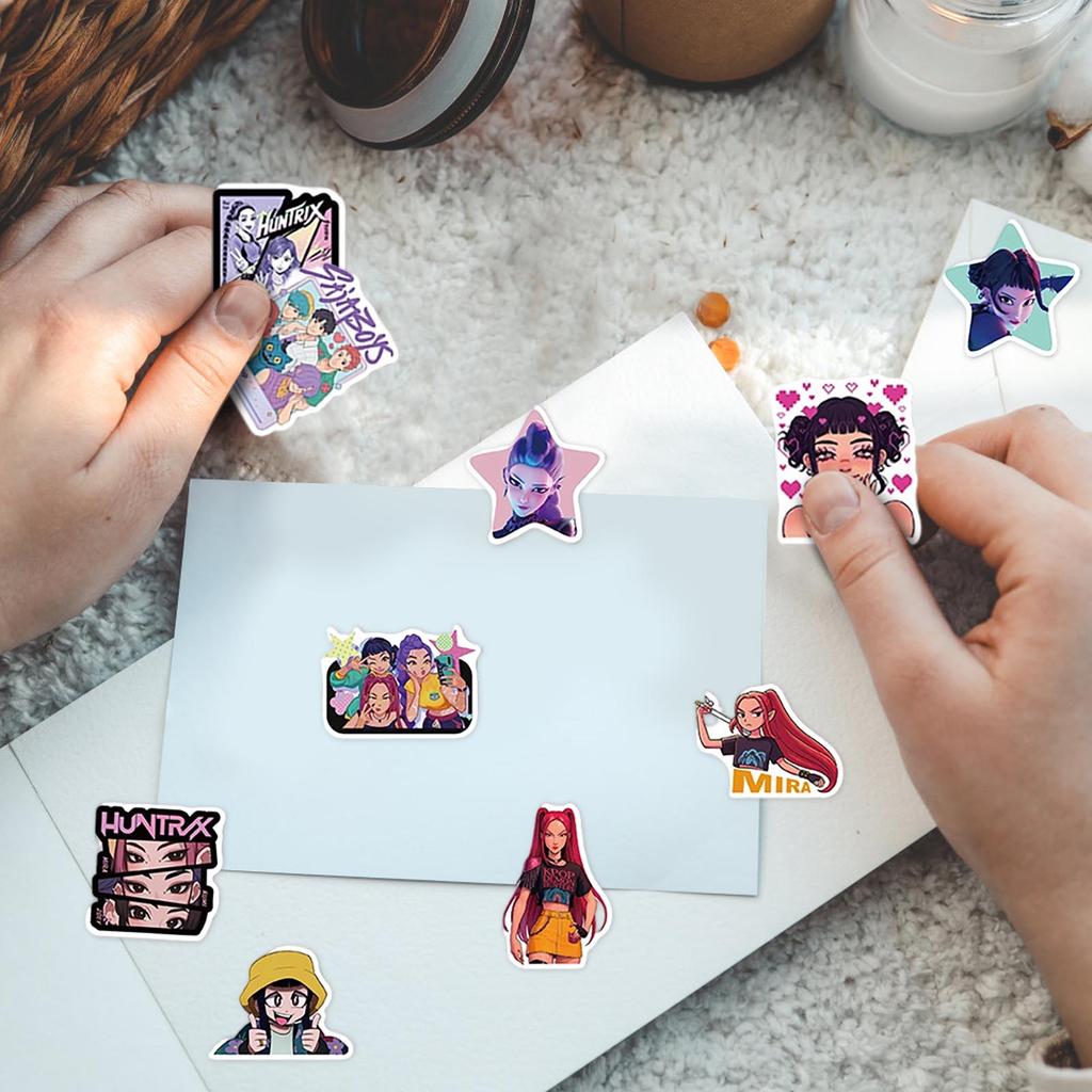 60pcs Suitcase Stickers Waterproof Stickers Scooter Computer Tablet Cartoon Decoration