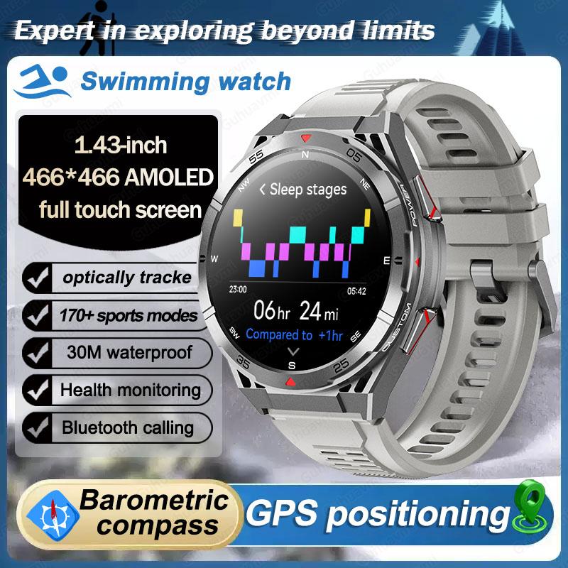 2025 Nou Ceas Smart GPS Bărbați Apel Bluetooth 100+ Sport GPS Urmărire Ceasuri Asistent Vocal Impermeabil Ceas Inteligent Pentru Android IOS
