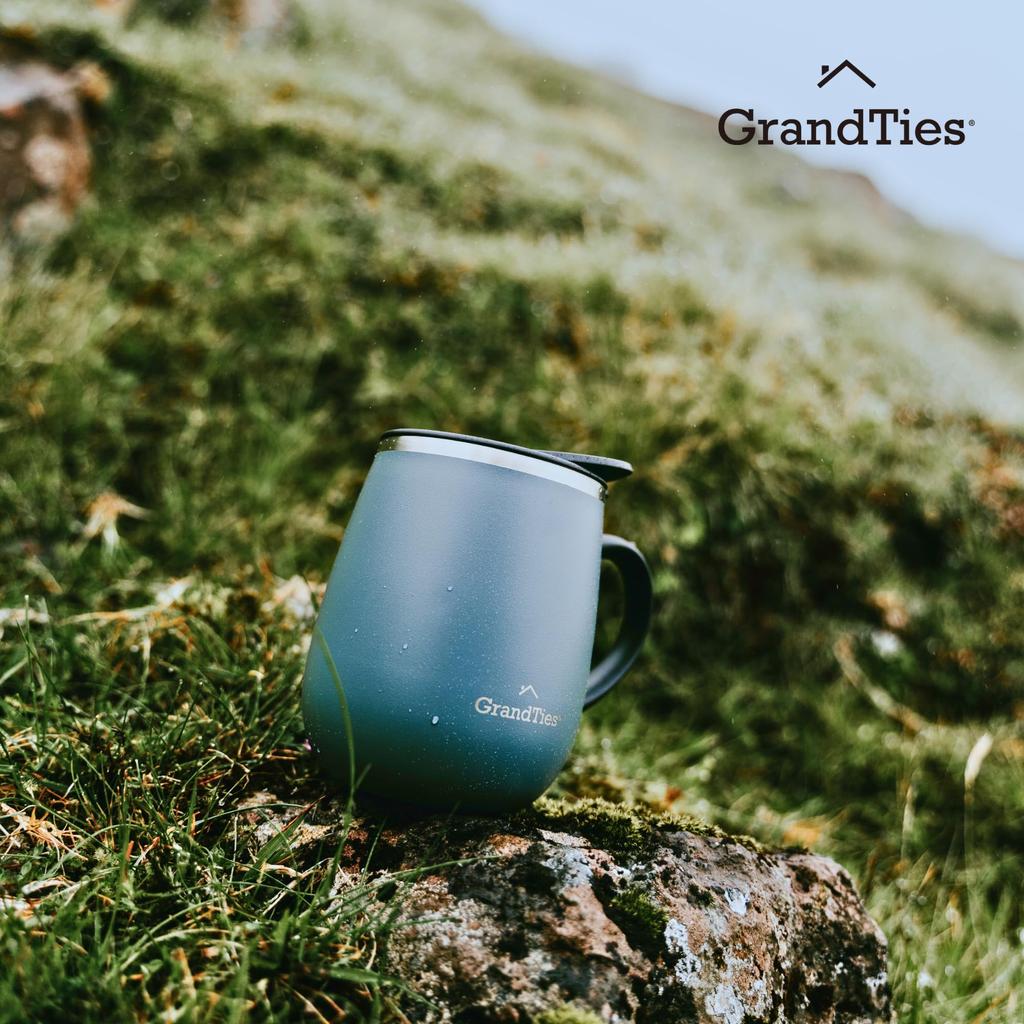 GRANDTIES Premium Vacuum Insulated 19 Comes with Easy Slide Made of Stainless Double Wall Vacuum Insulated Comes with Popular in Offices Mug, Colors,
