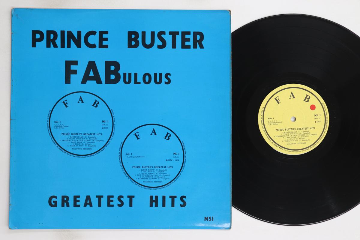 

LP Пластинка PRINCE BUSTER - Fabulous Greatest Hits MS1 FAB 1980 UK Регги, Ска и Даб Б/У