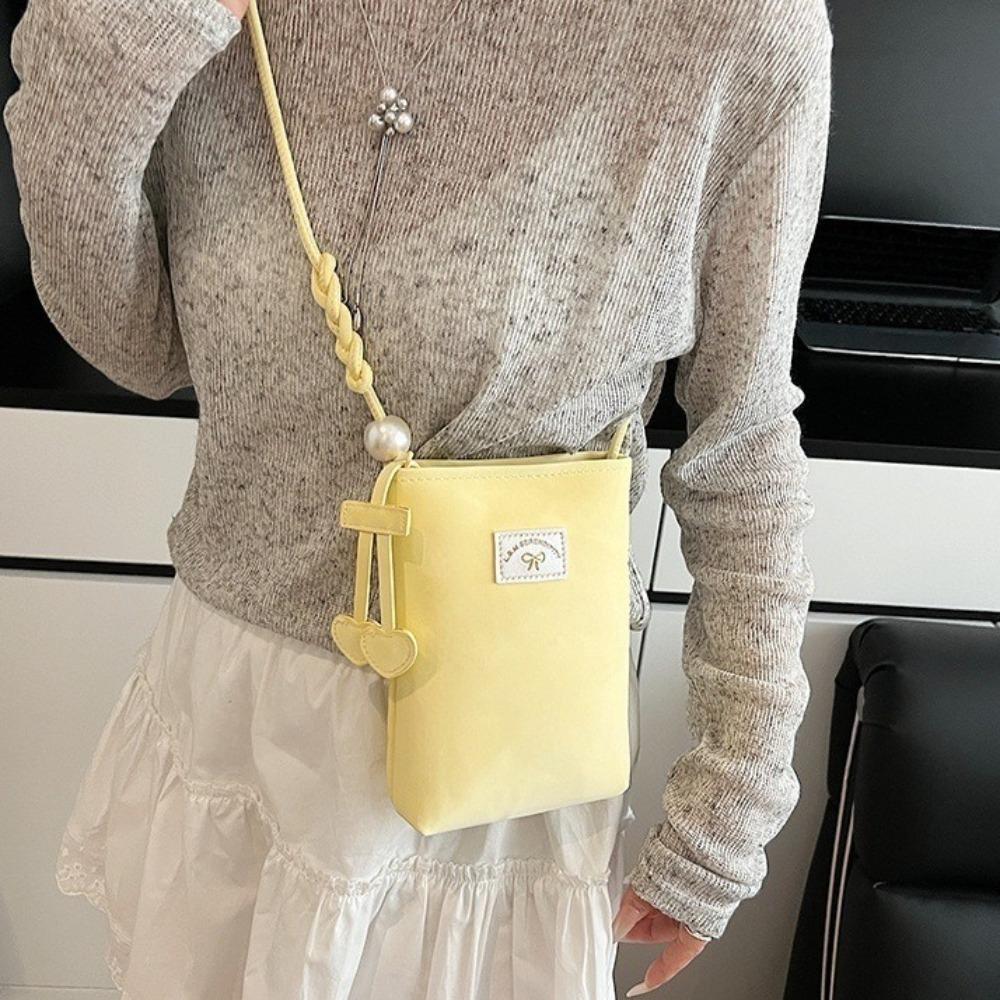 Solid Color Small Square Bag Multifunctional Single Shoulder Bag Mini Crossbody Bag Walking