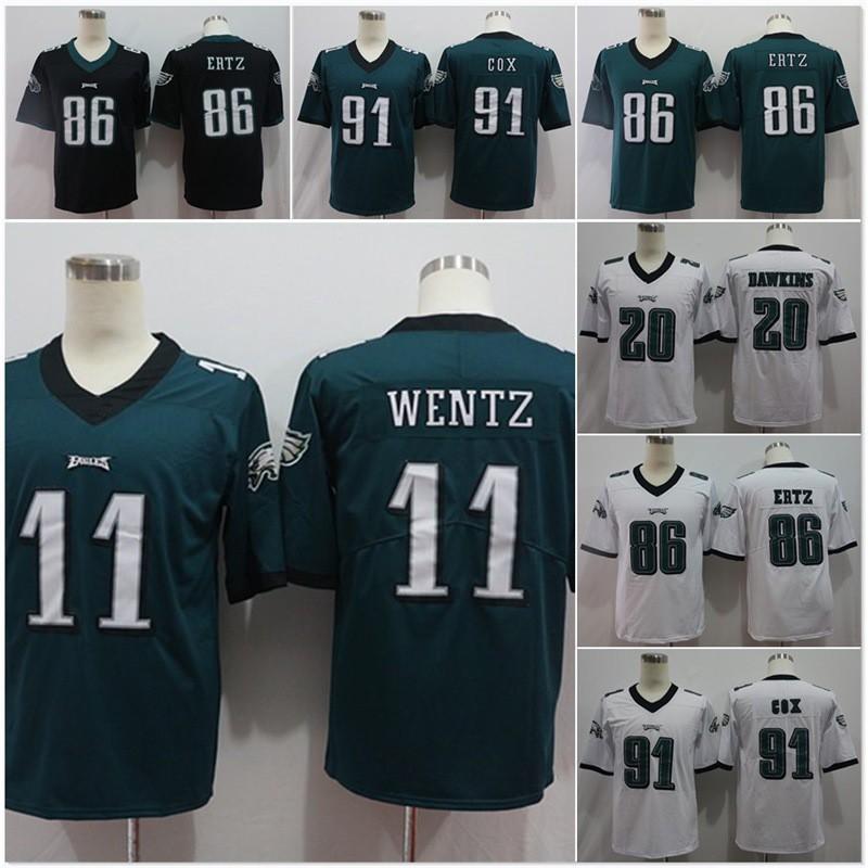 Philadelphia Eagles Retro Embroidered Football Jersey Training Shirt Fan Edition Unisex Adult