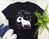 Maglietta Bull Terrier, , , Regalo Divertente per Amante dei Cani, Maglietta Carina Bully, Maglietta Chihuahua, Maglietta per Animali Domestici, Mamma Cane, Papà Cane, Anatomia del Bull Terrier Bianco