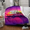 1 Stück Decke - Spiel Grand Theft Auto Aufdruckdesign,Leichte Decke für Sofa,Bett - Weich & Warm,Geschenk für Alle Jahreszeiten