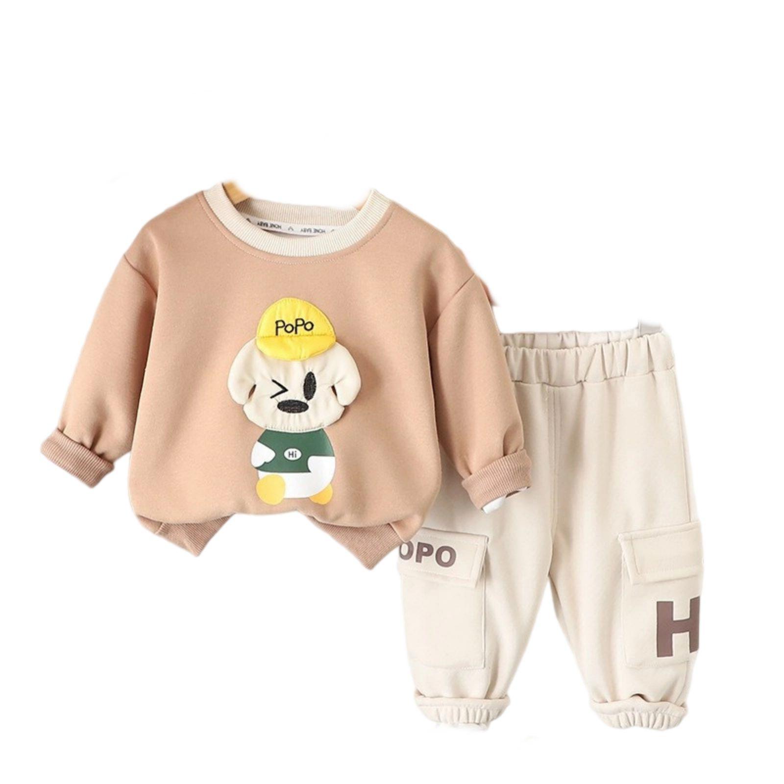 

Детский повседневный комплект с длинным рукавом, удобные наряды для повседневной носки 100