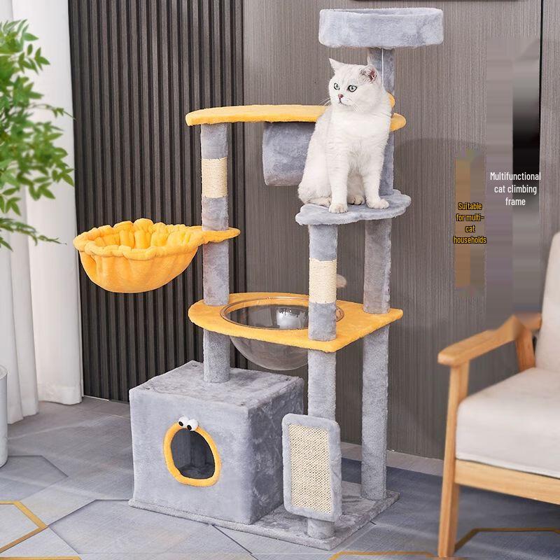 Aomengming Multi-level Cat Tree with Scratcher and Condo
