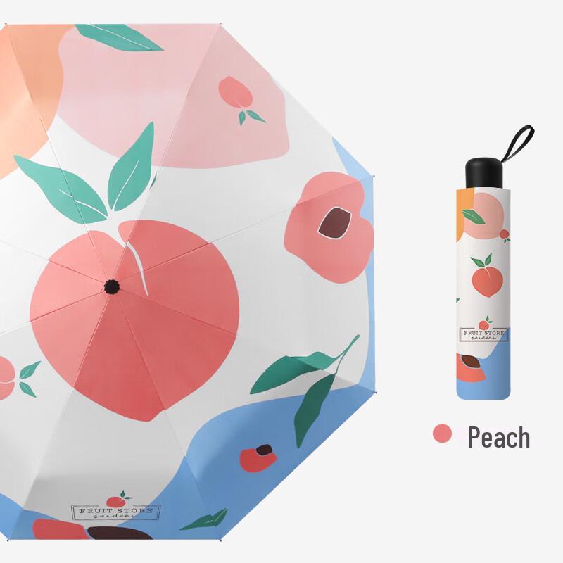 PULIAN Three-Fold Dual-Use Sun & Rain Umbrella