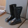 2025 Girls' High-Top Princess Boots - Stylish Autumn/Winter with Velvet Cotton