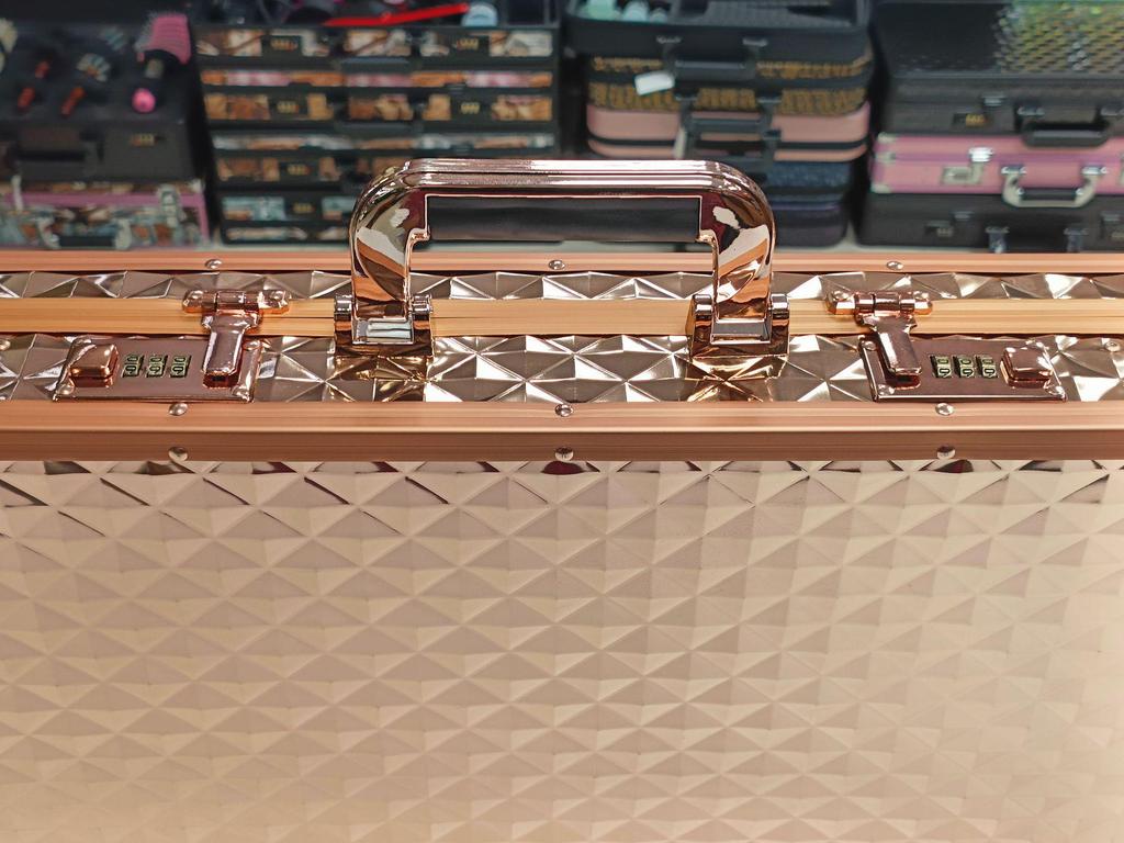 Large Capacity Aluminum Alloy Hairdressing Tool Box and Beauty Makeup Case