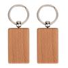 10PCS Beech Wood Key Chain Key   Keychains   Clothing Bag Decoration