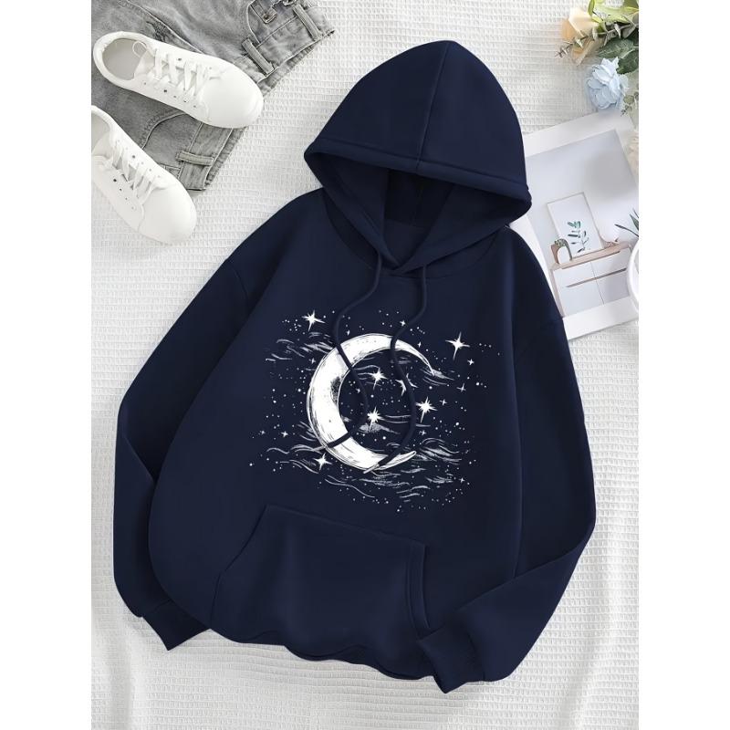 European and American Fashion Casual Sports Hooded Printed Sweatshirt