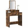Makeup Table Smoked Oak 79 x 41 x 140 cm Engineered Wood