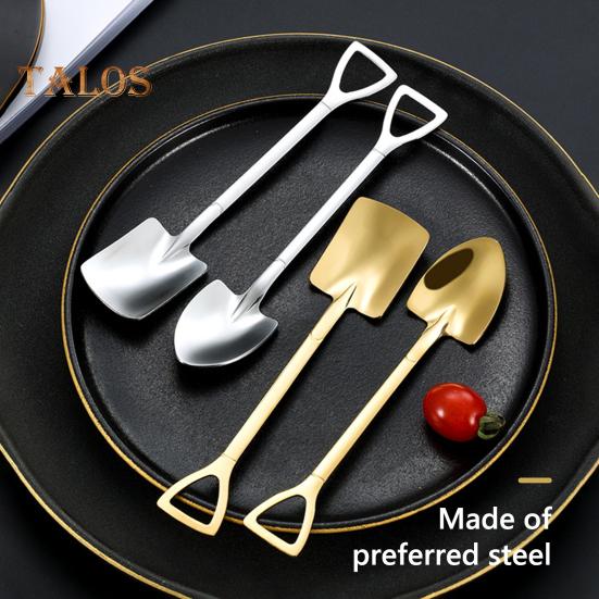 8 szt. Zestaw łyżek do arbuza ze stali nierdzewnej Próżniowe, tytanowe, antykorozyjne łyżki do deserów kawowych