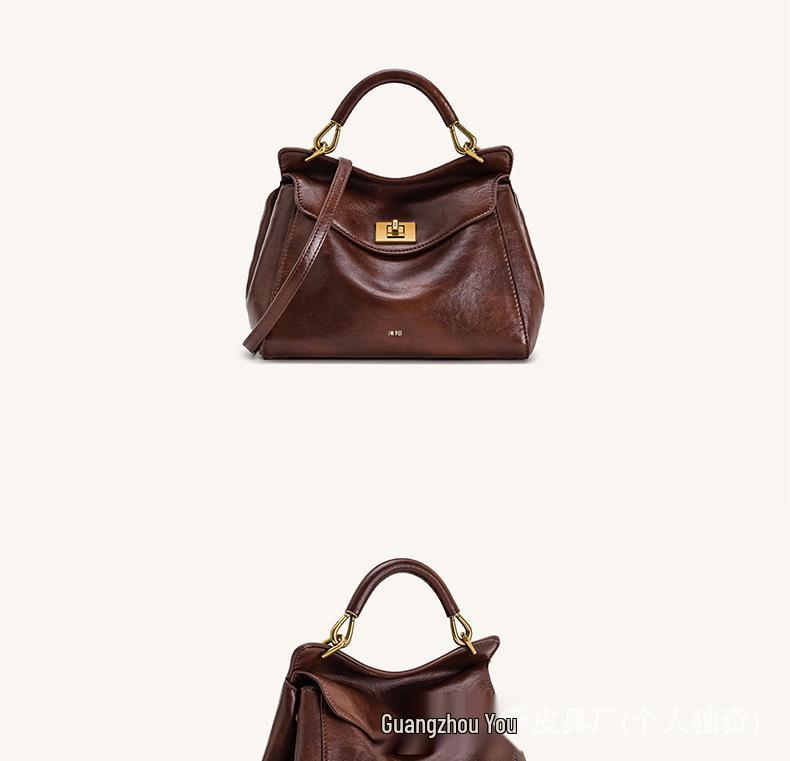 JWPEI Lucia Genuine Leather Women's Buckle Crossbody & Shoulder Pillow Bag 2025