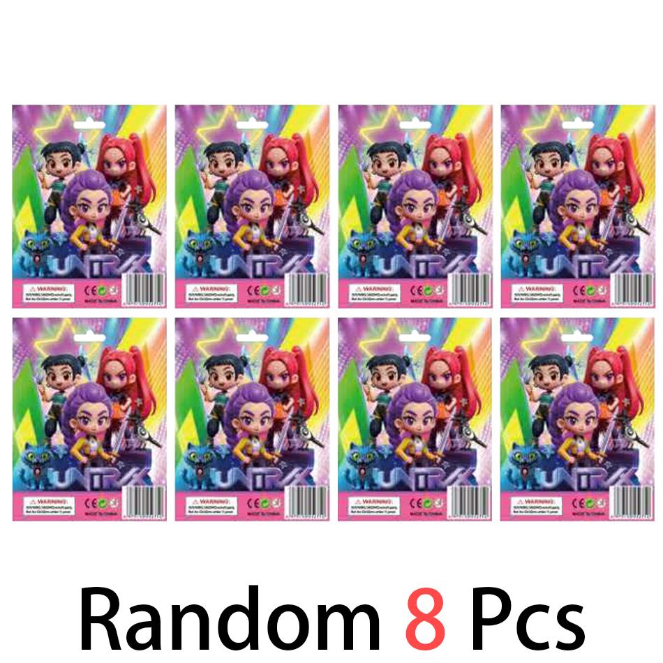 Anime Q Version Kpop Dämonenjäger Box Dämonenjäger Rumi Mira Zoey Tiger Spielzeug Schreibtischdekoration Statue Ornament Kind Weihnachtsgeschenk