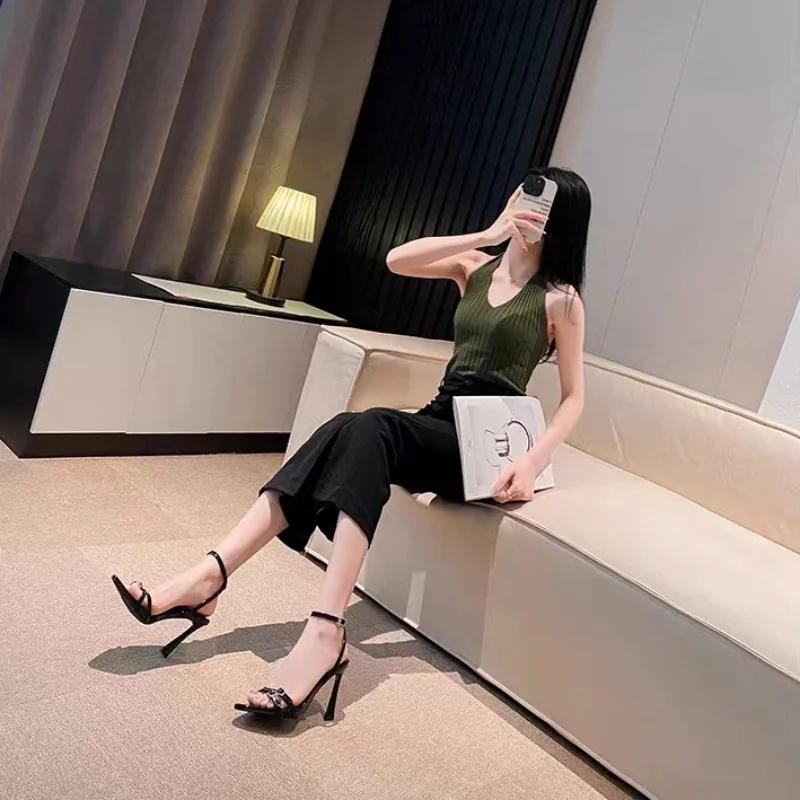 Fashion Pumps Open Toe Sandals for Women Pvc Luxury Summer Anti Slip Hot Woman Shoes 2025 Comfortable Offers Footwear Sales Wholesale