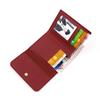 Women's High-End Solid Color Tri-Fold Wallet & Card Holder