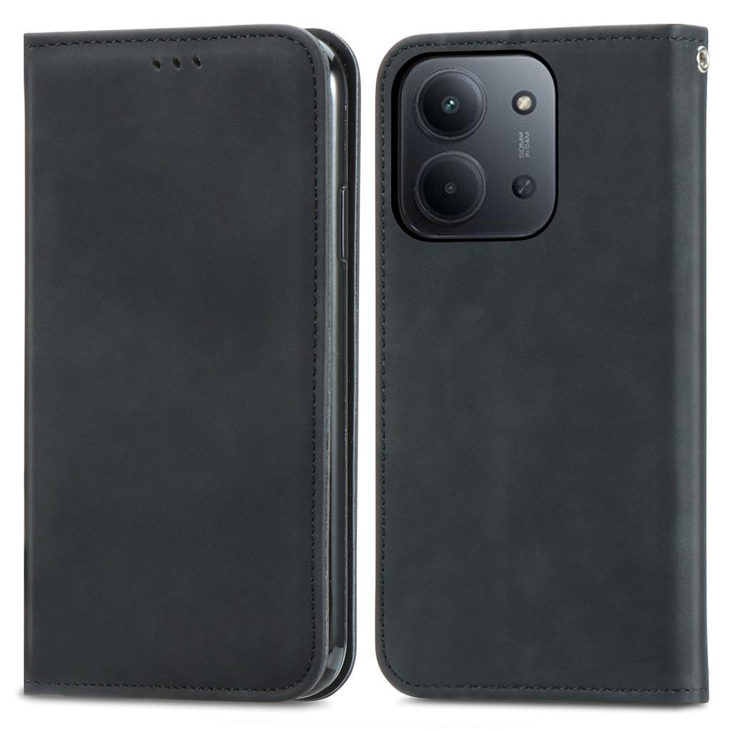 Leather Case For Xiaomi Poco C85 4G (173mm) / Redmi 15C 4G (EU) (173mm) / 15C 5G (EU) (173mm) with Card Holder Magnetic Absorption Phone Cover