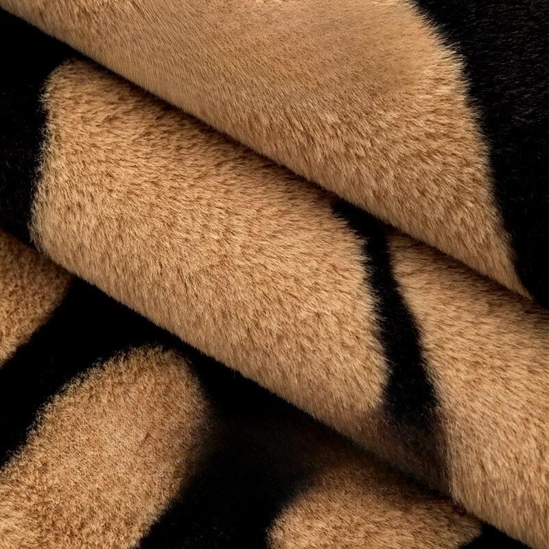 Zebra Pattern Plush Sofa Cushion Nordic Style Fashion Sofa Cover Non-slip Thickened Warm Seat Cushion