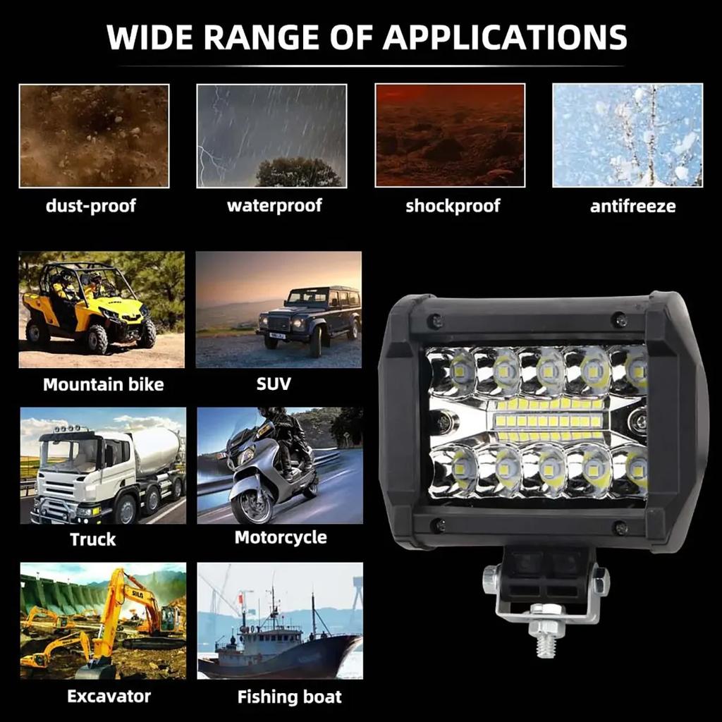 12V LED Bar Offroad Spot Flood Combo LED Light Bar/Work Light for Truck Car SUV 4WD 4x4 Boat ATV Barra LED Headlights