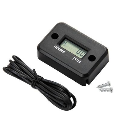 Contador de horímetro digital LCD à prova d'água para motocicleta, barco, quadriciclo, ATV