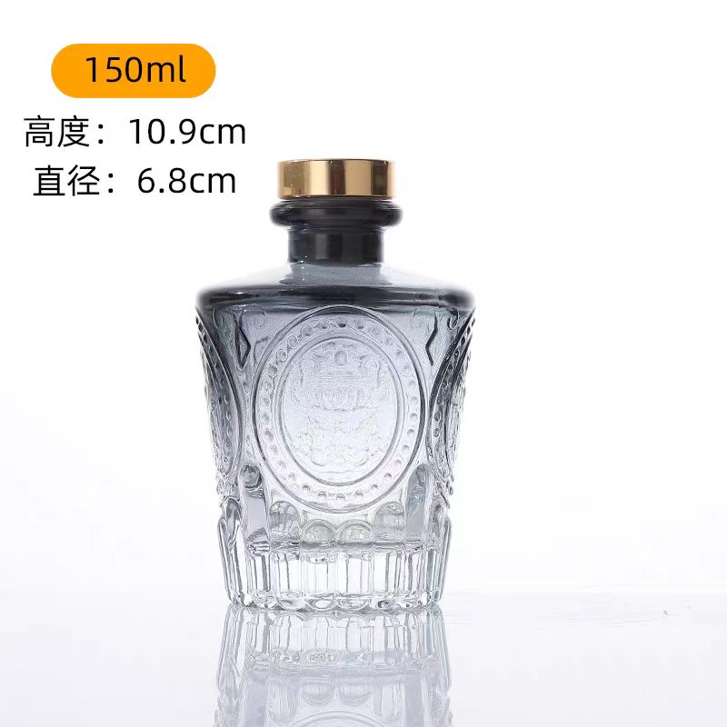 European Multicolor Vase Glass Flower Pot Basket Bottle Decoration Home Nordic Dry Transparent Hydroponic Small Bottle Gift