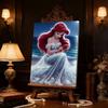Disney Ariel DIY Pearl Artwork Jewelry Designed for Ariel A Handmade Gift Suitable for Wall Decoration, Suitable for Both Home and Office Environments