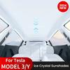 Sunshades For Tesla 2026 Model Y Juniper Launch Model 3 Highland Sunroof Ice Cloth Buckle Sun Roof Glass Skylight Accessories