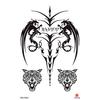 High Quality Waterproof Women's Sexy Flower Animal Tribal Temporary Body Art Tattoos Tattoo Stickers