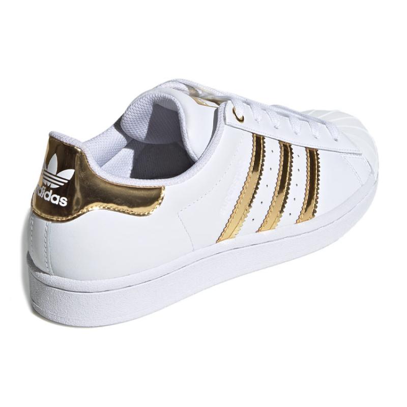 Adidas Women's Superstar Metal Toe 'White Gold Metallic' Women's Sneakers FV3330