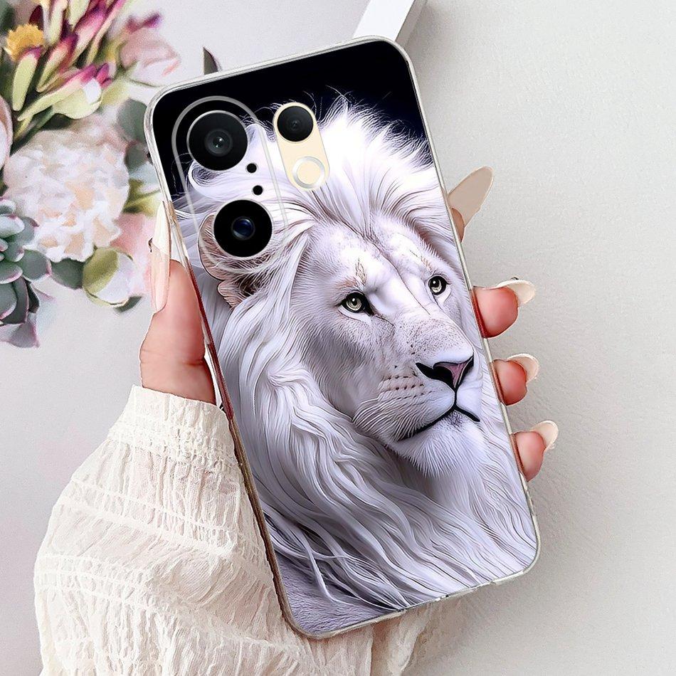 For Vivo S30 Pro Mini V2465A Cool Dragon Tiger Painted Phone Case For Vivo S30Pro Mini 5G Soft Silicone TPU Cases