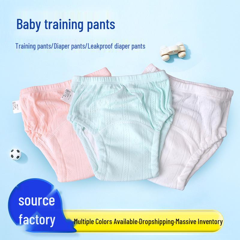 Infant Cotton Washable Training Pants: Waterproof Summer Diaper Pants for Babies