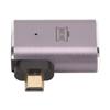 Rechtwinkliger HD-Buchse auf Micro-HD-Adapter mit LED-Licht 48 Gbit/s Unterstützung 8K-Auflösung Plug and Play