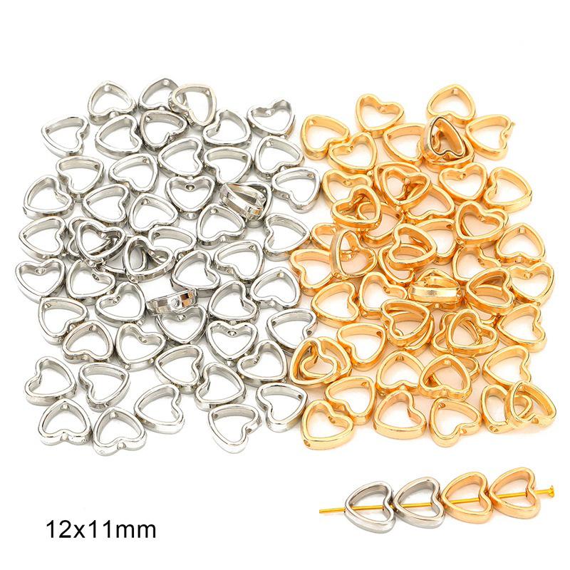 Multi-Size Electroplated CCB Plastic Large-Hole Beads for DIY Jewelry Crafting