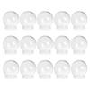 15Pcs DIY Snow Globe Accessories Plastic Clear Parts for Holiday Winter Decorations Snow Globe Replacement Snowglobe