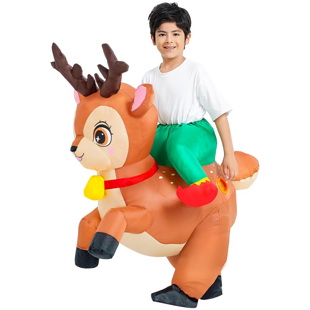 Heiße Jungen Mädchen Flamingo Dinosaurier aufblasbares Kostüm Lustiger Anzug Halloween Weihnachten Purim Anime Party Cosplay Kostüme