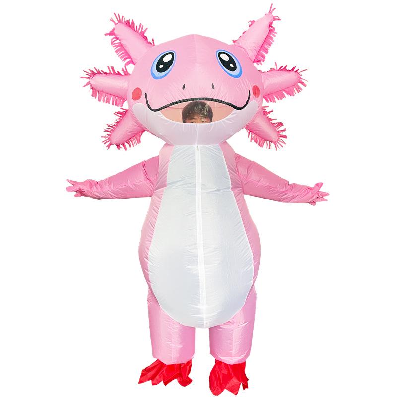 Halloween Anime Salamander Inflatable Costume Doll - Party Prop Outfit One Size