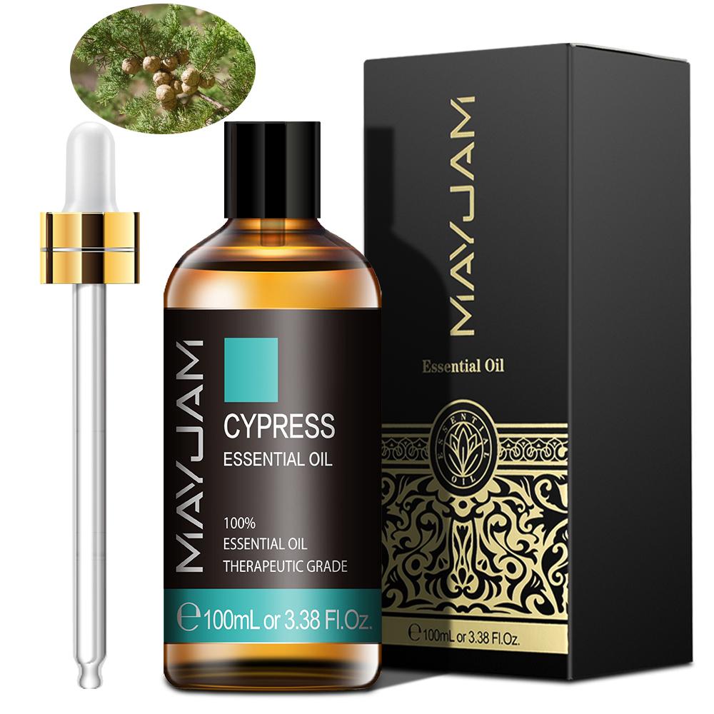 MAYJAM 100ML Cypress Natural Essential Oil Great for Clean the Skin & Preventing Breakouts Aromatherapy Purify the Air Bactericide Healthy Care