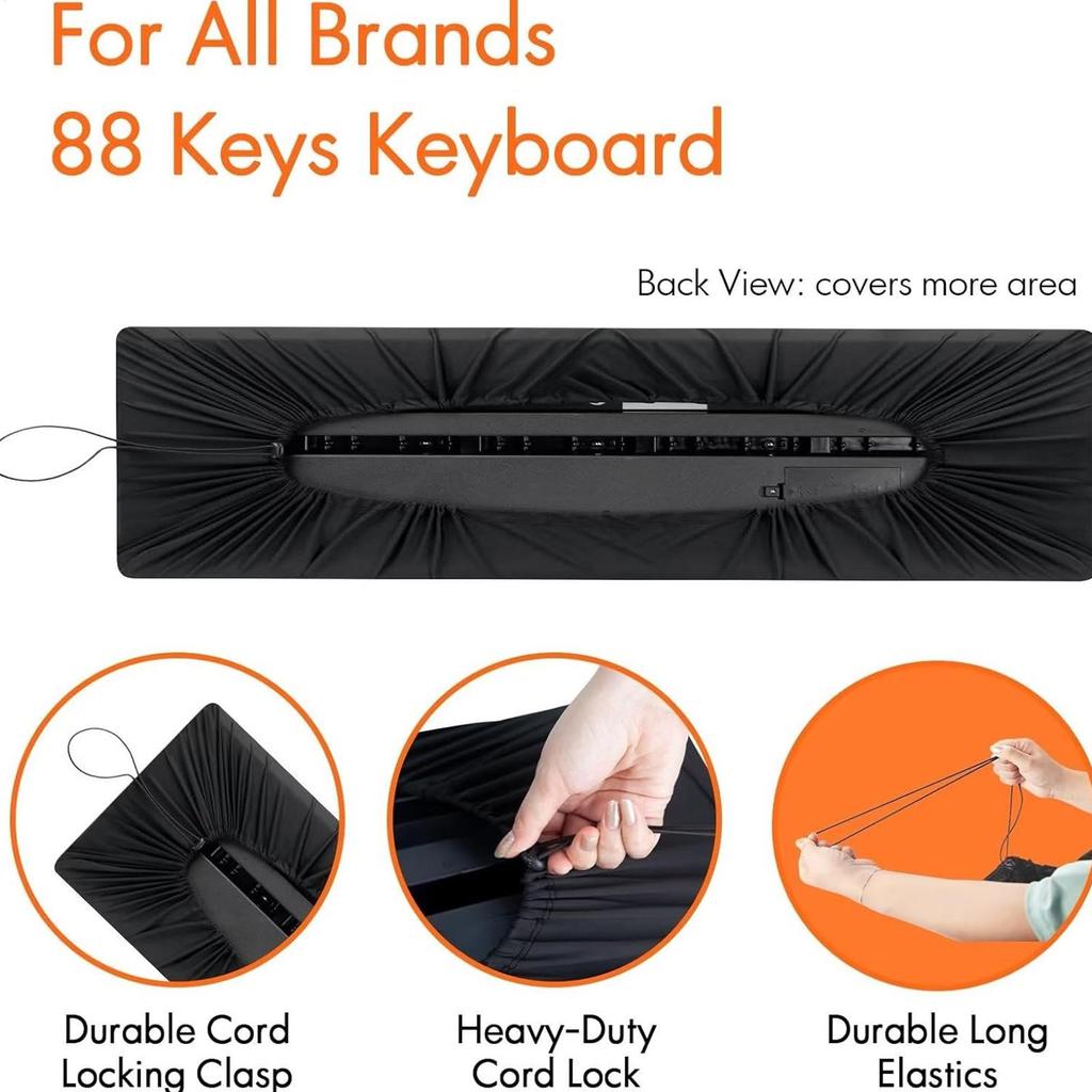 61 Key/88 Key Keyboard Cover Piano Cover Digital Piano Keyboard Dustproof Waterproof Cover Electronic Organ Piano Dust Cover