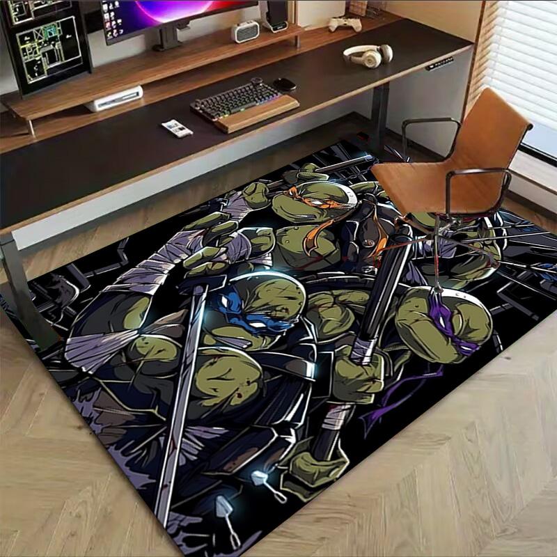 Mutant Ninja Turtles Team Carpet For Playroom Bedroom Living Room Sofa Home Decorkids Game Area Rug Nonslip Floor Mat